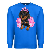 True Royal Balerina Dachshund With Tutu Premium Sweatshirt - RanaPortraitStore
