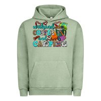 Pigment Oil Green weekend coffee and camping Urban Hoodie - AdoDesignShop