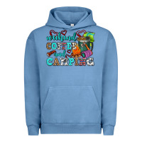 Pigment Pebble Blue weekend coffee and camping Urban Hoodie - AdoDesignShop