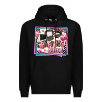 Black crafting queen Premium Hoodie - AdoDesignShop
