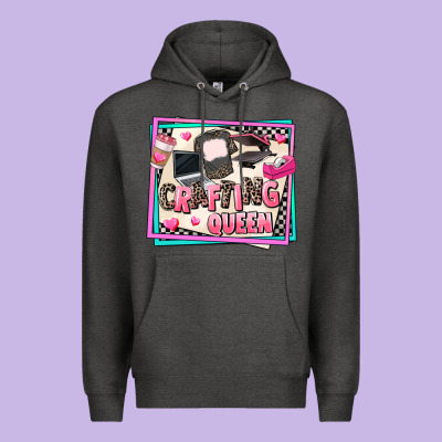 Crafting Queen Premium Hoodie Designed By Adodesignshop