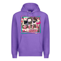Purple crafting queen Premium Hoodie - AdoDesignShop