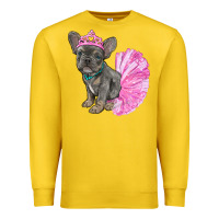 Lemon Balerina French Bulldog With Tutu Premium Sweatshirt - RanaPortraitStore
