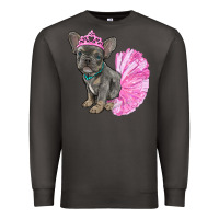 Smoke Balerina French Bulldog With Tutu Premium Sweatshirt - RanaPortraitStore