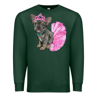 Sports Green Balerina French Bulldog With Tutu Premium Sweatshirt - RanaPortraitStore