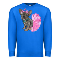 Balerina French Bulldog With Tutu Premium Sweatshirt | Teevron