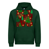 Foreset Green christmas trees seamless pattern Urban Hoodie - BundleAndBundleShop