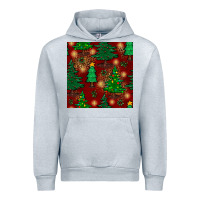 Heather Grey christmas trees seamless pattern Urban Hoodie - BundleAndBundleShop