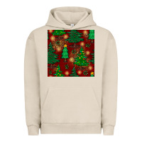 Pigment French Oak christmas trees seamless pattern Urban Hoodie - BundleAndBundleShop