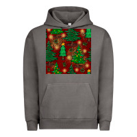 Pigment Tornado christmas trees seamless pattern Urban Hoodie - BundleAndBundleShop