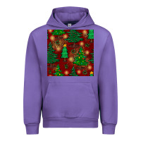 Tulip christmas trees seamless pattern Urban Hoodie - BundleAndBundleShop