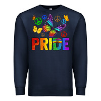 Navy hippie pride Premium Sweatshirt - texasbilliewilder
