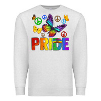 Oatmeal Heather hippie pride Premium Sweatshirt - texasbilliewilder