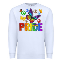 White hippie pride Premium Sweatshirt - texasbilliewilder