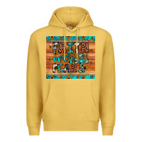 Antique Gold faith over fear Premium Hoodie - JahusDesignShop