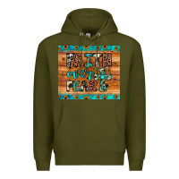 Army Green faith over fear Premium Hoodie - JahusDesignShop