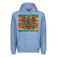 Colony Blue faith over fear Premium Hoodie - JahusDesignShop
