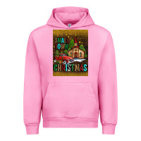 Fuchsia Pink small town christmas church Urban Hoodie - AdoDesignShop