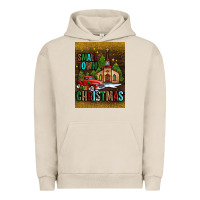 Pigment French Oak small town christmas church Urban Hoodie - AdoDesignShop