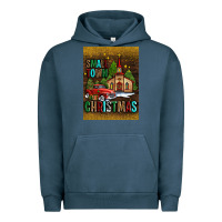Pigment Midnight Navy small town christmas church Urban Hoodie - AdoDesignShop