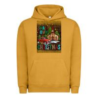 Pigment Peanut Butter small town christmas church Urban Hoodie - AdoDesignShop