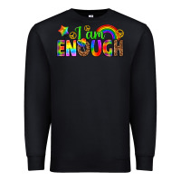 Black i am enough Premium Sweatshirt - texasbilliewilder