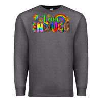 Charcoal Heather i am enough Premium Sweatshirt - texasbilliewilder