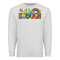 Dove Grey i am enough Premium Sweatshirt - texasbilliewilder