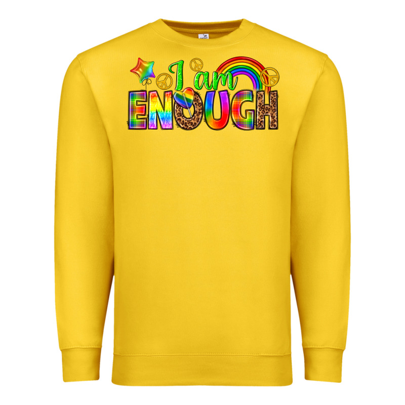 I Am Enough Premium Sweatshirt by texasbilliewilder | Teevron