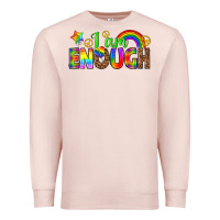 Pale Pink i am enough Premium Sweatshirt - texasbilliewilder