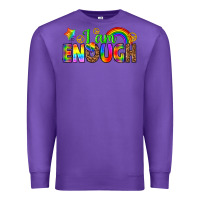 Purple i am enough Premium Sweatshirt - texasbilliewilder