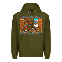 Army Green coffee and grace Premium Hoodie - JahusDesignShop