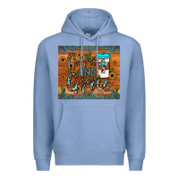 Colony Blue coffee and grace Premium Hoodie - JahusDesignShop
