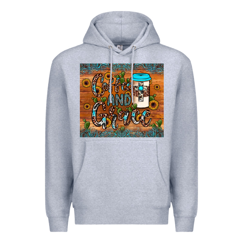 Coffee And Grace Premium Hoodie by JahusDesignShop | Teevron