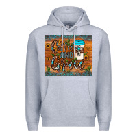 Heather Grey coffee and grace Premium Hoodie - JahusDesignShop