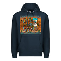 Navy coffee and grace Premium Hoodie - JahusDesignShop