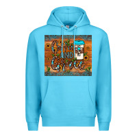 Ocean Blue coffee and grace Premium Hoodie - JahusDesignShop