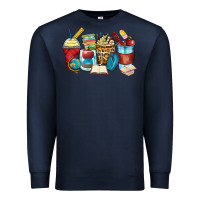 Navy teacher coffee cups Premium Sweatshirt - Zillion Design Studio