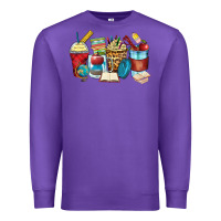 Purple teacher coffee cups Premium Sweatshirt - Zillion Design Studio
