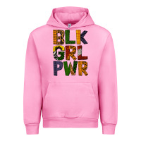 Fuchsia Pink black girl power Urban Hoodie - BundleAndBundleShop