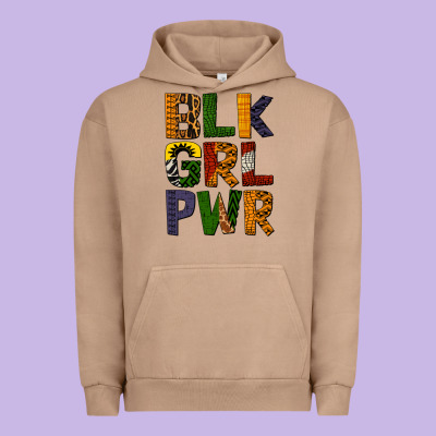 Black Girl Power Urban Hoodie Designed By Bundleandbundleshop
