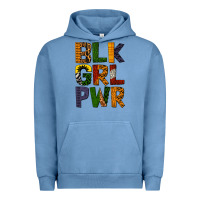 Pigment Pebble Blue black girl power Urban Hoodie - BundleAndBundleShop