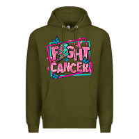 Army Green fight cancer Premium Hoodie - AdoDesignShop