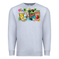 Heather Grey summer teacher coffee cups Premium Sweatshirt - Zillion Design Studio