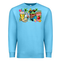 Ocean Blue summer teacher coffee cups Premium Sweatshirt - Zillion Design Studio