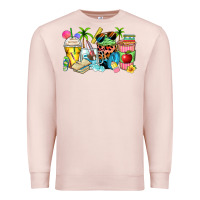 Pale Pink summer teacher coffee cups Premium Sweatshirt - Zillion Design Studio