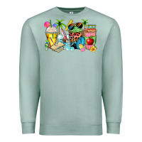 Seafoam summer teacher coffee cups Premium Sweatshirt - Zillion Design Studio