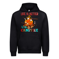 Black life is better by the campfire with marshmallows Urban Hoodie - AdoDesignShop