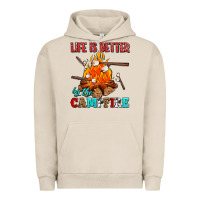 Pigment French Oak life is better by the campfire with marshmallows Urban Hoodie - AdoDesignShop