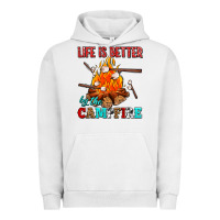 Pigment Lunar Rock life is better by the campfire with marshmallows Urban Hoodie - AdoDesignShop